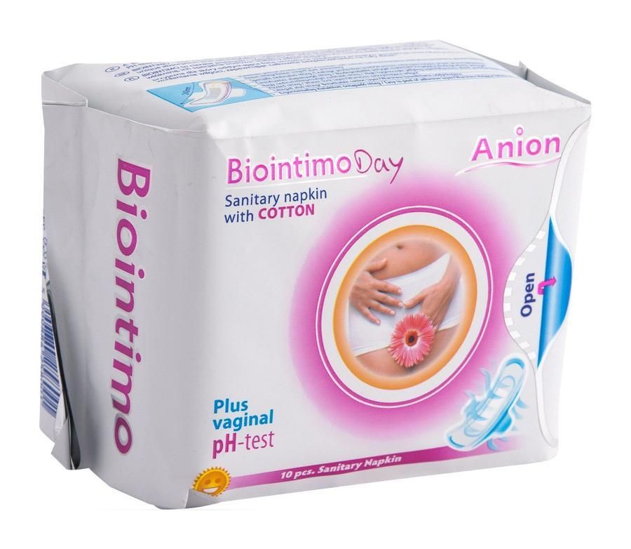 Podpaski higieniczne dla kobiet - dzienne z paskiem anionowym BioIntimo Corporation