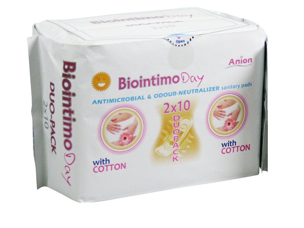 Anion BioIntimo Podpaski higieniczne dla kobiet z paskiem anionowym - dzienne BioIntimo Corporation