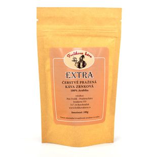 Frolík's Extra Coffee 100g ziarno - 100% Arabika z Ameryki Środkowej i Azji. Jan Frolík - Pražírna kávy