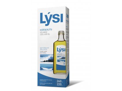 Rybí oleje Lysi - naturalny olej z wątroby dorsza 240 ml czysty islandzki olej rybny naturalny - bez smaku Lýsi
