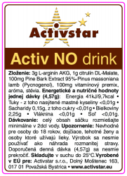 Activ NO drink 1 bag - Naukowe odkrycie stulecia. Wpływ cudownej cząsteczki NO - tlenku azotu na nasze zdrowie. Activstar