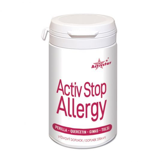 ACTIV STOP ALLERGY 60 VEGAN KAPSUŁKA - odpowiednia przy sezonowych alergiach (pyłki, trawy), nietolerancji histaminy, alergii na kurz, roztocza czy alergii na niektóre zwierzęta (koty, psy, ptaki itp.) Activstar